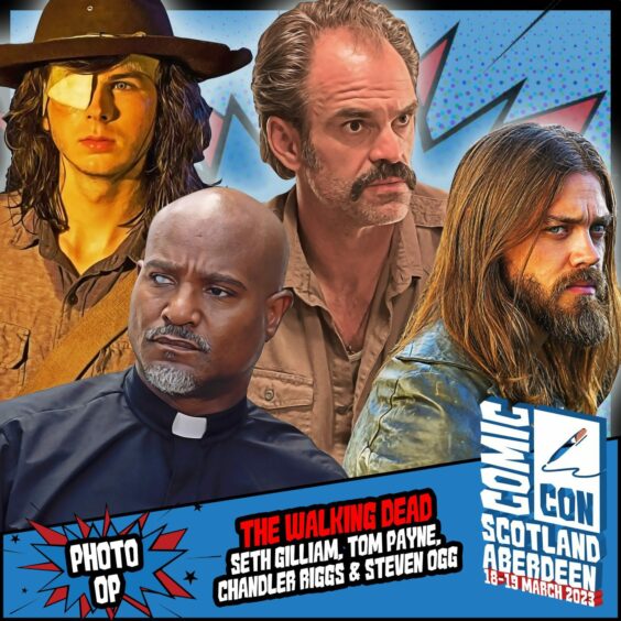Four The Walking Dead stars are confirmed for Aberdeen's Comic Con.