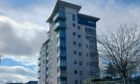 The Aurora apartments is getting its cladding replaced as part of a Scottish Government trial scheme. Image: Chris Cromar/DC Thomson.