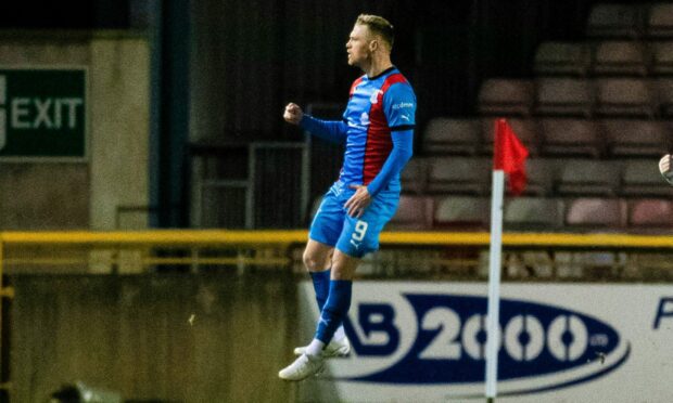 Caley Thistle forward Billy Mckay is determined to land a vital victory against Arbroath on Tuesday night. Images: SNS Group