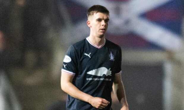 Matthew Wright in action for Falkirk against Ayr United. Image: SNS