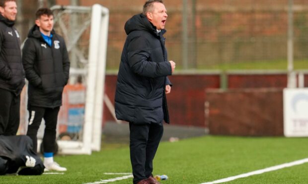 Inverness manager Billy Dodds. Image: SNS.