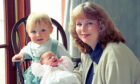 1994 – Mum Linda Webster with Jack, 2, and Christie, six weeks, who were both ‘sugar bag’ babies, weighing just over 2lb when they were born, 11 weeks early in both cases, at Aberdeen Maternity Hospital.