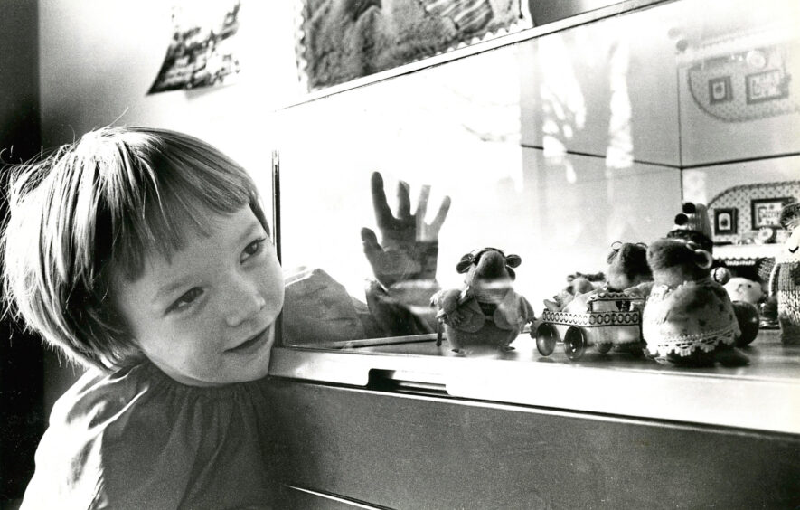 1988 - The Hamster family – part of an exhibition of the work of Jean Greenhowe, Aberdeen – with Toby Hocking, five.