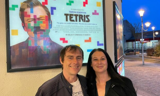 Michael and Michelle Will couldn't wait to see Tetris on the big screen in Peterhead.