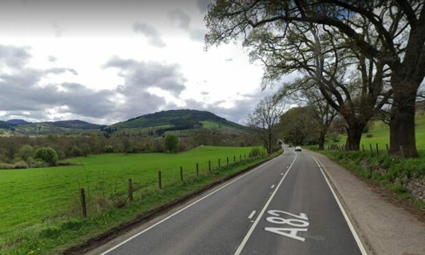 The incident occurred on the A82 near Drumnadrochit. Image: Google Street View