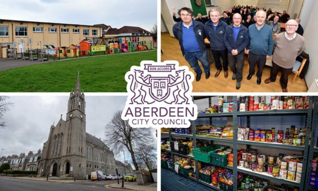 Inchgarth Community Centre, Bridge of Don and District Men's Shed, Holburn West Church and foodbanks are all to benefit from Aberdeen City Council's newly approved budget. Image: Clarke Cooper/DC Thomson