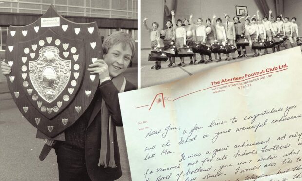 Kincorth Academy's under-14s surged to national success in 1983 with a Scottish School football win - and won praise from Alex Ferguson.