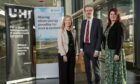 Alison Wilson, UHI, with Iain Robertson and Alison Hood from Statkraft UK at the scholarships launch. Picture 
Trevor Martin