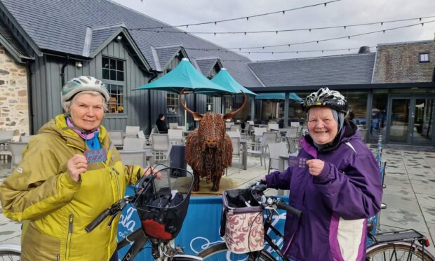 An Talla regulars Joseline and Rose with their Green Passes. Image: Loch Ness by Jacobite.