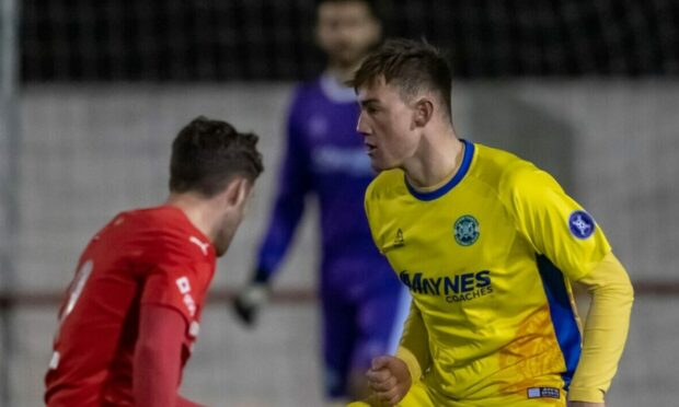 Jack Murray netted Buckie Thistle's opener against Brora Rangers. Image: Jasperimage