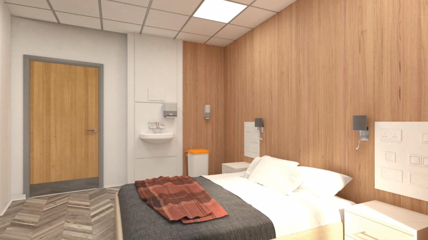 Patients at the Baird Family Hospital will stay in 'hotel-style' rooms. Image: NHS Grampian