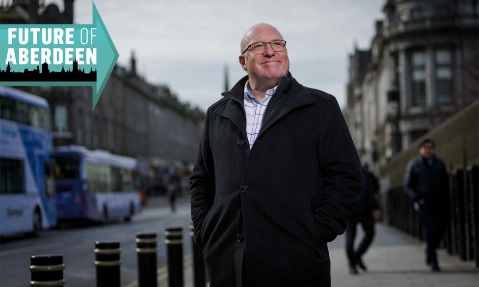 Bob Keiller has committed the next two years of his life, unpaid, to the task of regenerating Union Street. Image: Our Union Street