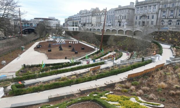 Union Terrace Gardens was reopened to the public in December. Image: Chris Sumner/DC Thomson.