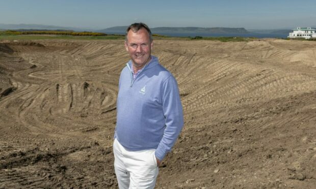 Stuart McColm at the construction site of the Cabot Highlands second course.