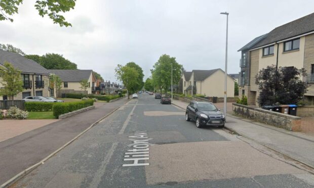 The drugs were found in Hilton Avenue in Aberdeen. Image: Google Maps.