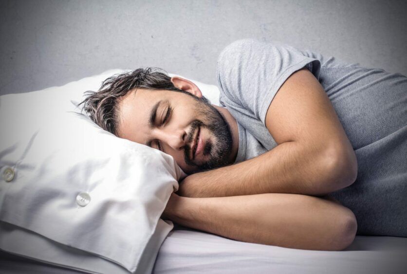 Man sleeping better at night naturally