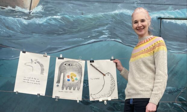 North-east artist Donna Wilson's new art project inspired local youngsters to get outside and explore. Image: Donna Wilson