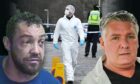 Stuart Quinn, left, stabbed Alan Geddes, right, 40 times in December 2019. Images: Police Scotland/DC Thomson