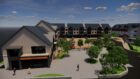 A rendering of a new commercial development approved for Aviemore. Image: Cairngorms National Park.