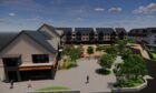 A rendering of a new commercial development approved for Aviemore. Image: Cairngorms National Park.