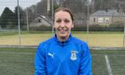 Caley Thistle Women's new goalkeeper Jennifer Horrocks, who broke her arm in her first match-day warm-up.