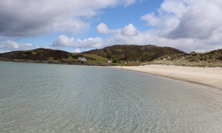 Morar Community Council and Shane Manning of Highland Council are for the Camusdarach car park extension