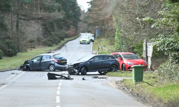 Two children were taken to hospital following the crash. Image: Jason Hedges/DC Thomson