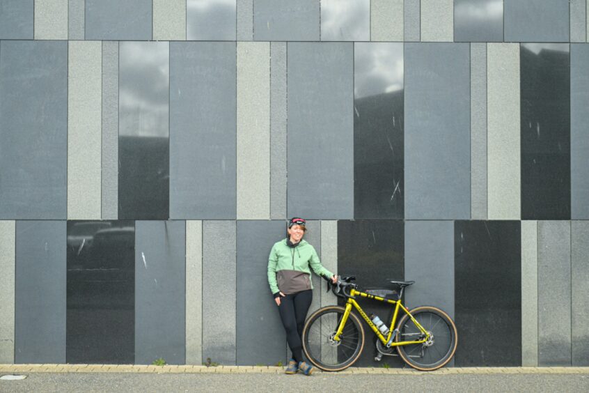 World-record-breaking cyclist Jenny Graham in her home city of Inverness. Image by Jason Hedges/DC Thomson