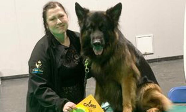 Laura Smeaton and her dog, Jerry Lee, are celebrating after taking home a top prize from Crufts. Image: Laura Smeaton.