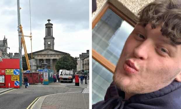 Jordan Carnegie seriously assaulted a man on the steps of St Giles Church. Image: Facebook/DC Thomson