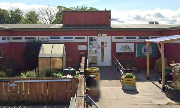 The front entrance of Junior World childcare in Nairn