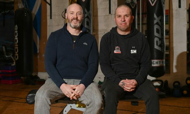 Scott Milne and his friend Steve Beedie want to help their fellow veterans. Image: Kenny Elrick/DC Thomson.