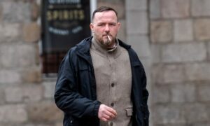 Kim Twidale leaving court. Image: DC Thomson