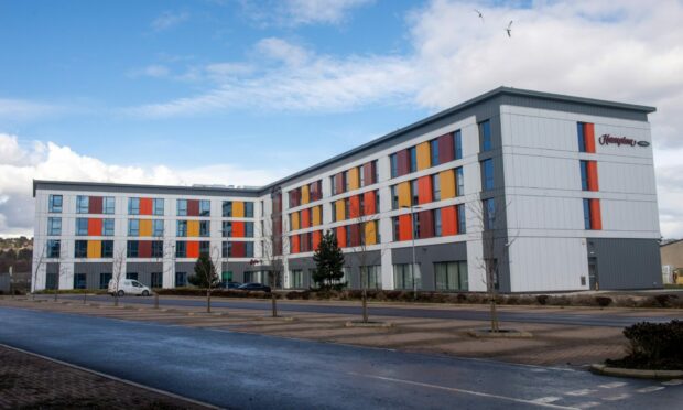 The Hampton by Hilton Hotel has recently been empty. Image: Kath Flannery/DC Thomson