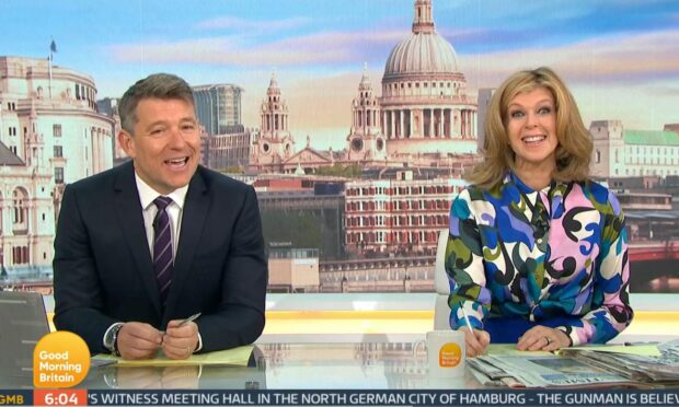 The Good Morning Britain presenter Kate Garraway was left smiling after Aberdeen City Council named a gritter in her honour. Image: Good Morning Britain.