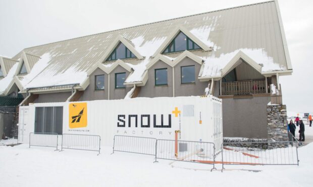 The Lecht's £520,000 snow factory was installed to guarantee skiing throughout the season. Image: The Lecht