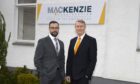 Left to right: Mark Bramley & Andy Dalrymple from Mackenzie Construction which has  just opened an office in Inverness. Image: Genoa Black
