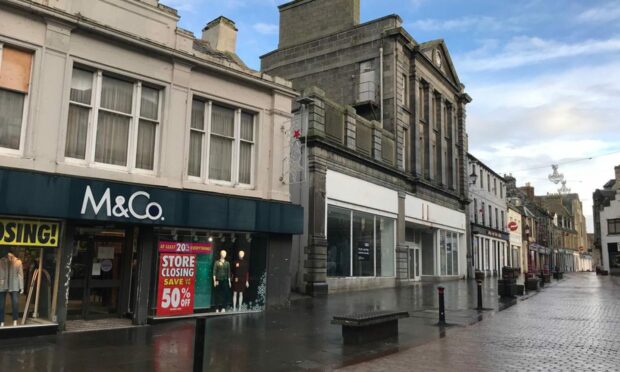 The Highland Council is sharing design plans for the High Street in Wick which is part of a regeneration project n the town. Image: Ben Hendry/DC Thomson.