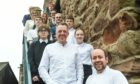 From the front: Head chef at Tyron Ellul (right) with new owner of Tolbooth, Paul Mair (left), in Stonehaven with the rest of the staff.
Image: Paul Glendell/DC Thomson