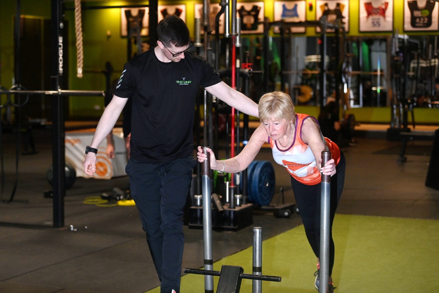 A lot of the exercises have real-world equivalents, helping with Fiona's balance and coordination. Image: Darrell Benns/ DC Thomson