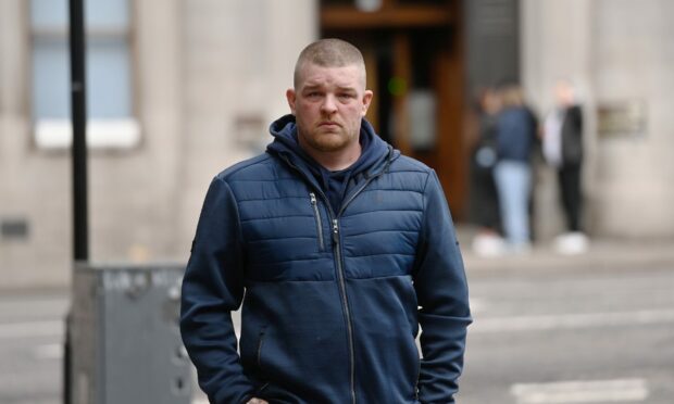 Martin Heaney outside Aberdeen Sheriff Court. Image: DC Thomson.