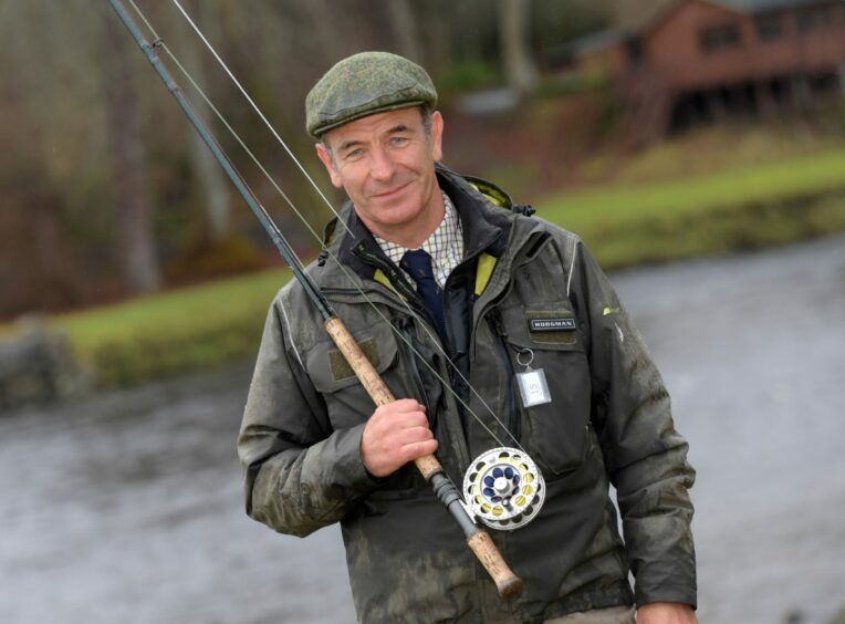 Robson Green fishing.
