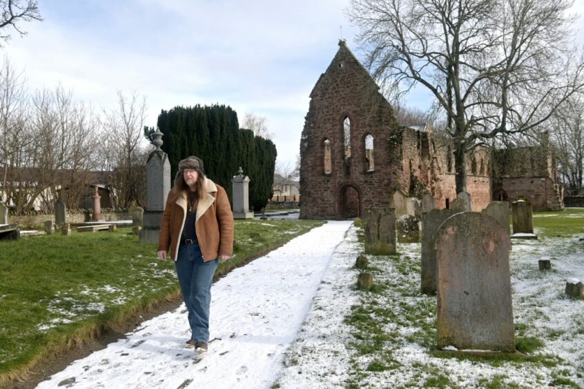 Tom out walking at Beauly Priory. He wishes there was a cure for Alpha-gal