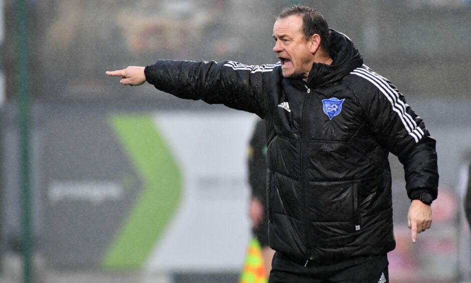 Peterhead manager David Robertson. Image: Duncan Brown