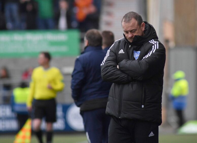 Peterhead manager David Robertson. Image: Duncan Brown