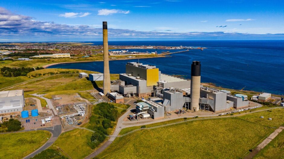 SSE's gas-fired power station in Peterhead. 