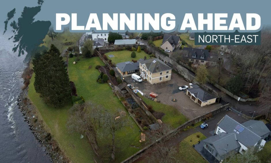 Plans for an art studio at a million-pound mansion in Banchory have sparked a row.