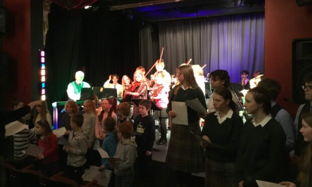 A joint concert at North Walls spread island culture and raised money for the much-loved local RNLI crew. Image: North Walls Community School