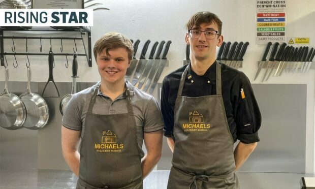 Michael Walker, left, and Connor Rae of Michael's Culinary School. Image: Michael Seymour