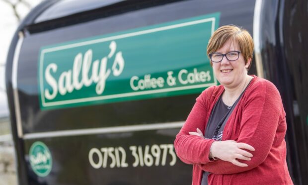 Sally Adam, pictured, is planning to attend local events in her new trailer this summer. Image: Scott Baxter/DC Thomson